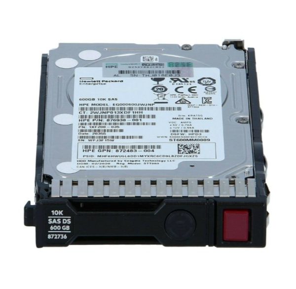 HPE 600GB SAS 12G Mission Critical 10K SFF Multi Vendor HDD 872477-B21