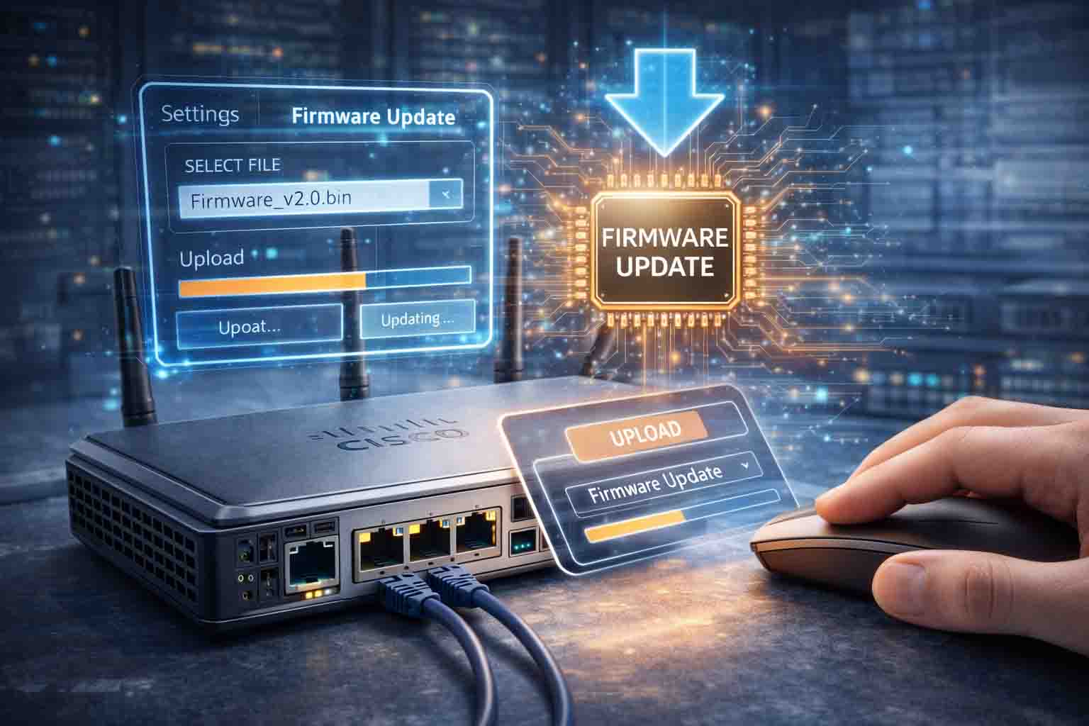 آپدیت فریم‌ور در روتر