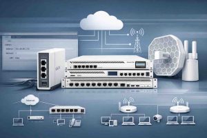 دستگاههای شبکه MikroTik شامل روتر RouterBOARD hAP ac و دیاگرام توپولوژی شبکه