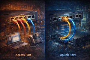 مقایسه پورتهای Access و Uplink در سوئیچ شبکه