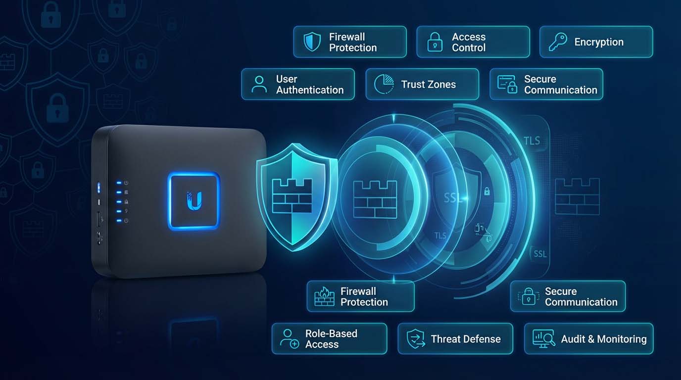 مدیریت امنیت و Trust در یوبیکیوتی و نقش آن در تعریف مرزهای اعتماد، Segmentation شبکه و طراحی معماری امن شبکه‌های حرفه‌ای