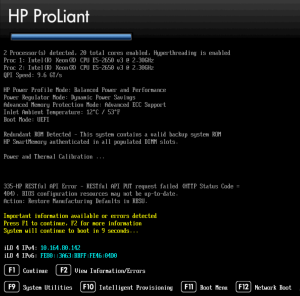 علل و راه‌حل‌های خطای ROM Failure در سرورهای HP