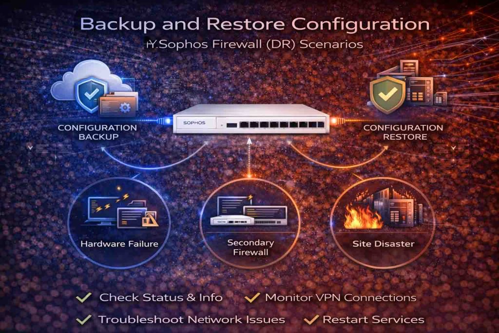 Backup و Restore کانفیگ Sophos Firewall و سناریوهای Disaster Recovery