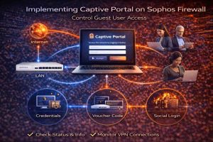 پیادهسازی Captive Portal در Sophos Firewall برای کنترل دسترسی کاربران مهمان