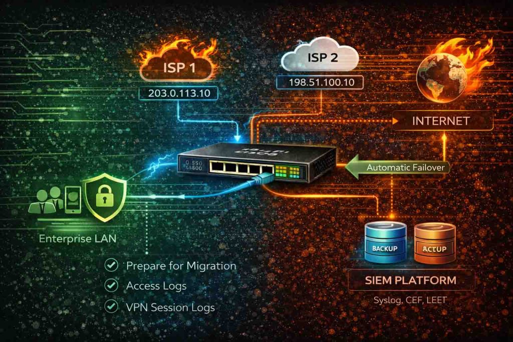 طراحی سناریوی Multi-ISP و Failover اینترنت با Cisco ASA برای افزایش پایداری و جلوگیری از قطعی ارتباط