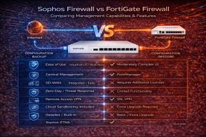 مقایسه فایروال Sophos و FortiGate از نظر مدیریت، رابط کاربری و قابلیتهای امنیتی