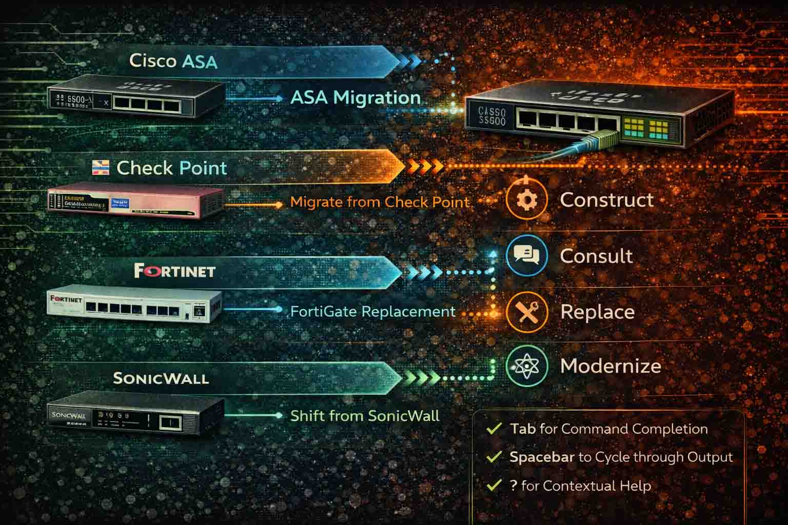 سناریوهای متداول مهاجرت از فایروال‌های قدیمی به Cisco Secure Firewall برای ارتقای معماری امنیت شبکه