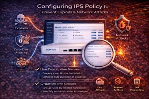 آموزش تنظیم IPS Policy در Sophos Firewall برای جلوگیری از Exploit و حملات شبکهای