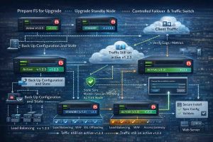 Upgrade نرمافزار F5 بدون Downtime سرویس
