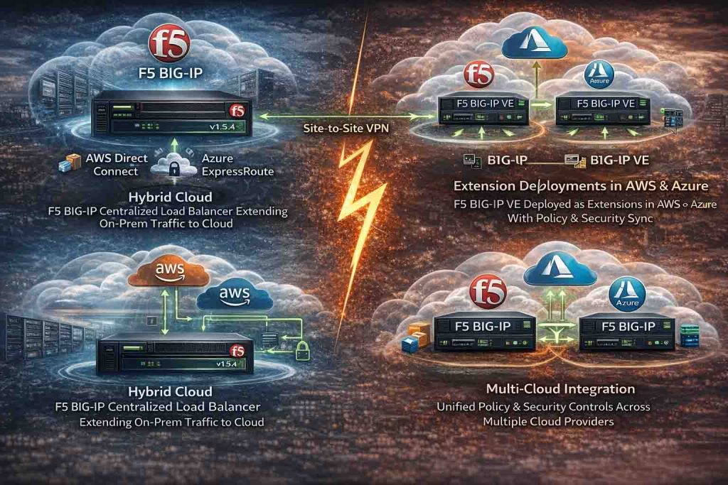 نمایش سناریوهای مختلف اتصال F5 BIG-IP به محیطهای Cloud برای حفظ امنیت و یکپارچگی Application