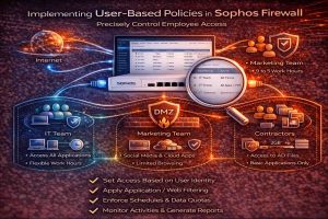 پیادهسازی Policyهای مبتنی بر کاربر در Sophos Firewall برای کنترل دقیق دسترسی کارکنان