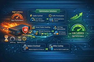 راهکارهای مهندسی برای کاهش Latency و بهینهسازی Performance در فایروالهای سیسکو در محیطهای سازمانی