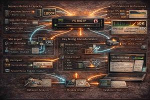 نمایش نحوه محاسبه ظرفیت F5 BIG-IP بر اساس Session، TPS و الگوی واقعی ترافیک اپلیکیشن