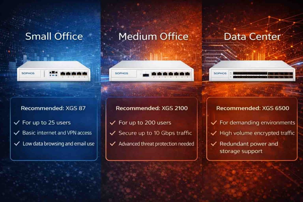 راهنمای خرید بهترین مدل فایروال Sophos برای دفاتر کوچک، سازمانهای متوسط و دیتاسنتر