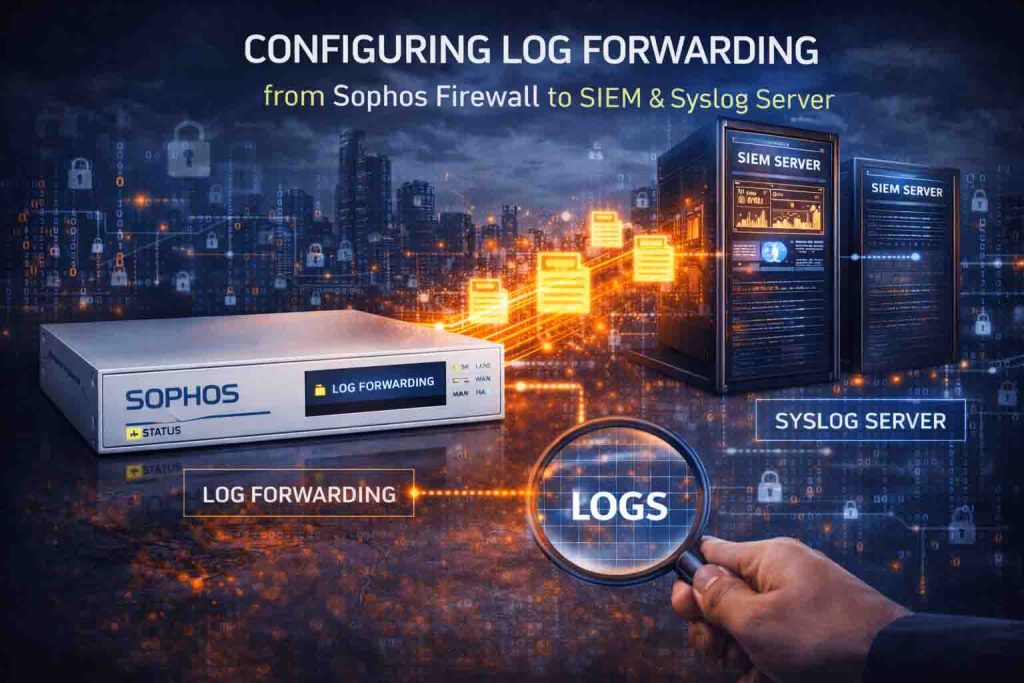 آموزش تنظیم Log Forwarding از Sophos Firewall به SIEM و Syslog Server