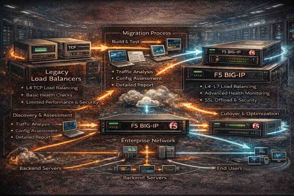 نمایش فرآیند مهاجرت Load Balancing از تجهیزات Legacy به F5 BIG-IP در زیرساخت Enterprise