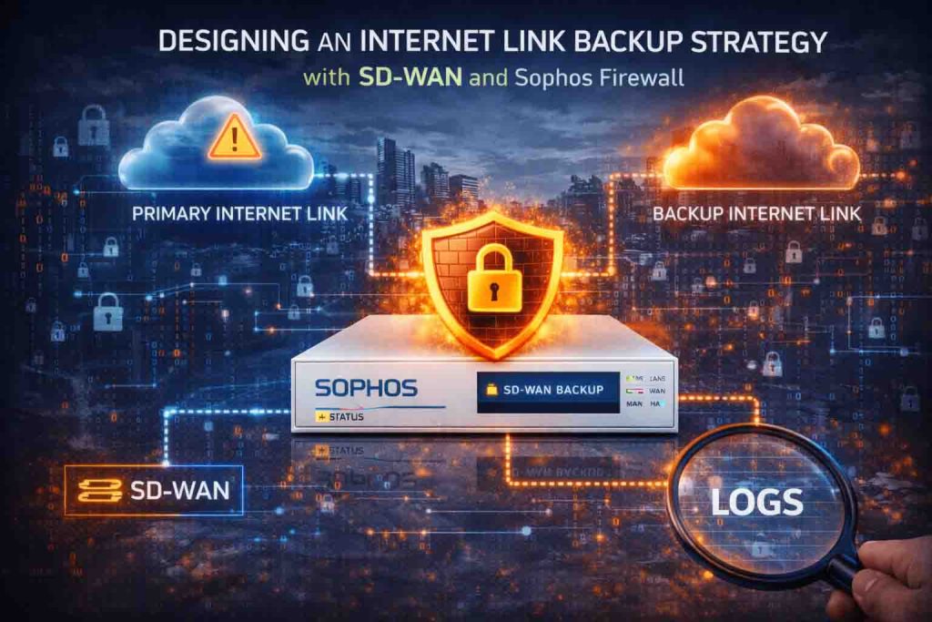 طراحی استراتژی Backup لینک اینترنت با SD-WAN در Sophos Firewall