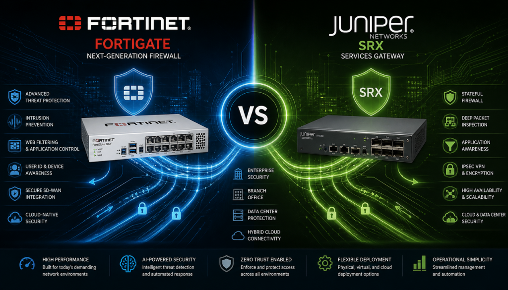 مقایسه FortiGate و Juniper SRX | کدام فایروال بهتر است؟ 91 مقایسه FortiGate و Juniper SRX