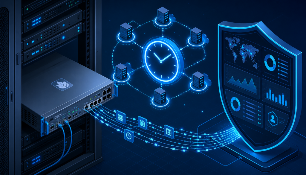 تنظیم NTP در فایروال Juniper و زمان بندی لاگ ها 97 تنظیم NTP در فایروال Juniper
