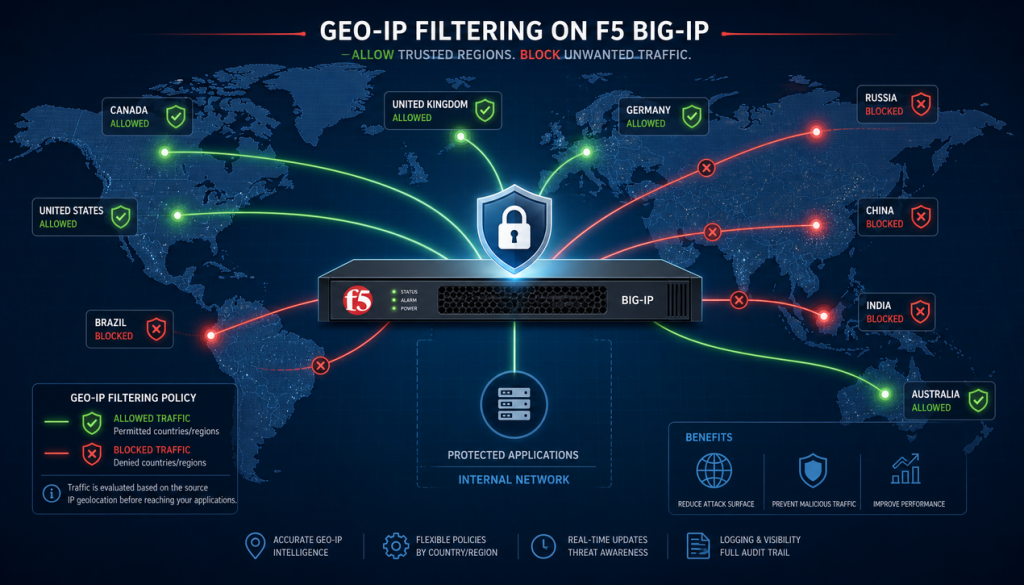 آموزش پیکربندی Geo-IP Filtering در فایروال F5 | 3 سناریو 28 آموزش پیکربندی Geo-IP Filtering در فایروال F5
